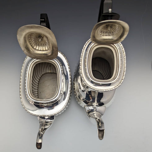 英国ヴィンテージ シルバープレート製 ティーポット4点セット CSC Ltd